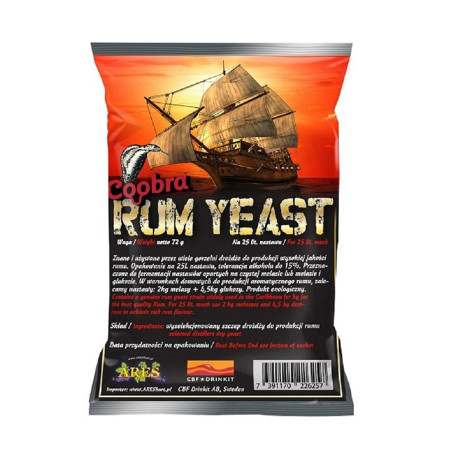 Дрожжи COOBRA RUM 72 гр.