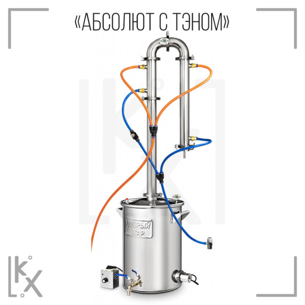 Самогонный аппарат Добрый жар «Абсолют» 30 л 7 трубок + ТЭН Самогонный аппарат Добрый жар «Абсолют» 30 л 7 трубок + ТЭН